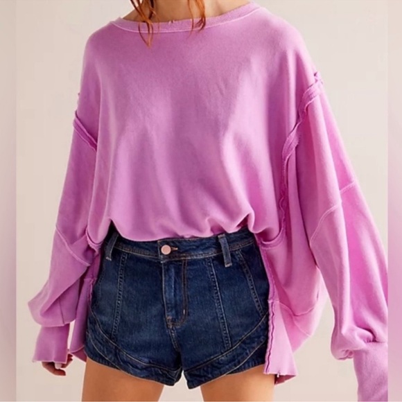 NWOT Free People We The Free | Camden Sweatshirt Pullover | XS - Picture 1 of 17